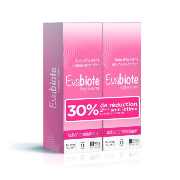 Besins - Evabiote hygiène intime gel lavant - lot de 2x250ml