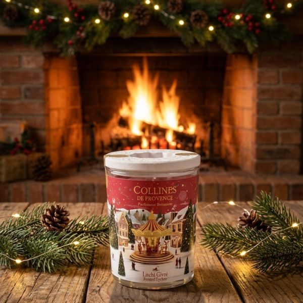 Collines de Provence - Bougie parfumée Litchi Givré - 180g