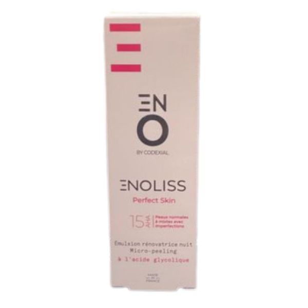 Enoliss - Perfect Skin - 15 AHA - émulsion rénovatrice nuit micro-peeling - 30ml
