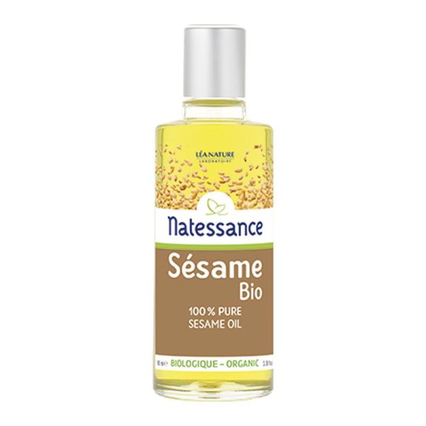 Natessance - Huile végétale de sésame 100 % pure - 100 ml