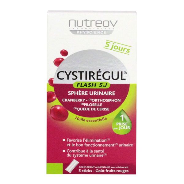 Nutreov - Cystirégul flash 5 jours - 5 sticks
