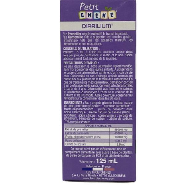 Petit Chêne - Diarilium goût banane - 125ml