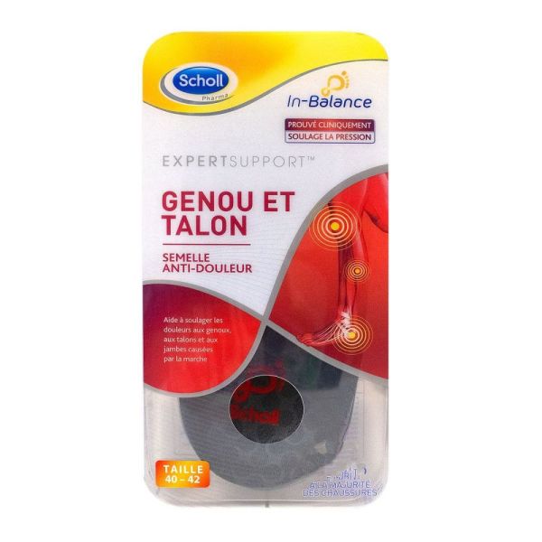 Scholl - Semelles anti-douleur Genou et Talon - 1 paire