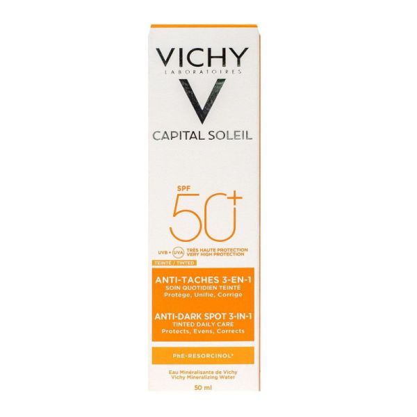 Vichy - Capital soleil soin protecteur anti-taches 3-en-1 SPF50 teinté - 50ml