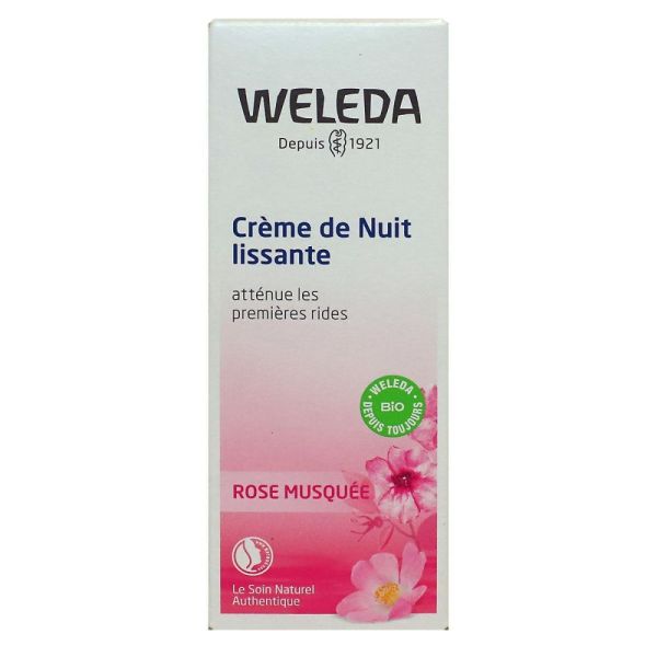Weleda - Rose musquée Crème de nuit lissante - 30mL