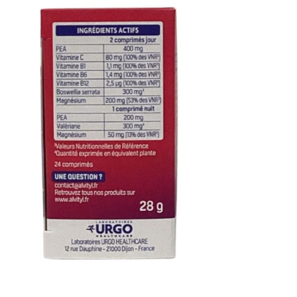 Alvityl - Chondroflex Jour-Nuit Confort articulaire - 16 comprimés jour + 8 comprimés nuit