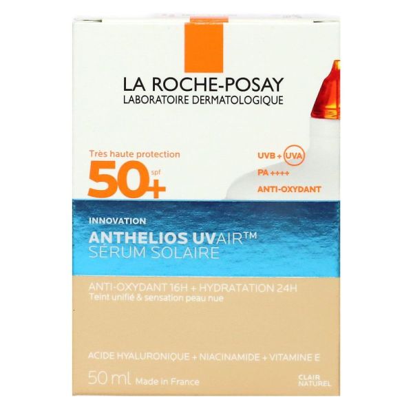 La Roche Posay - Anthelios Uvair serum solaire teinté clair naturel SPF50+ - 50ml