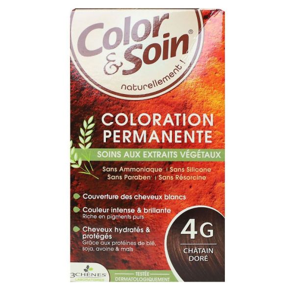 Color & Soin - Coloration Permanente - 4G Châtain doré