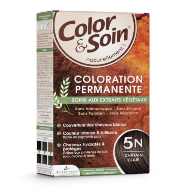 Color & Soin - Coloration Permanente - 5N Châtain Clair