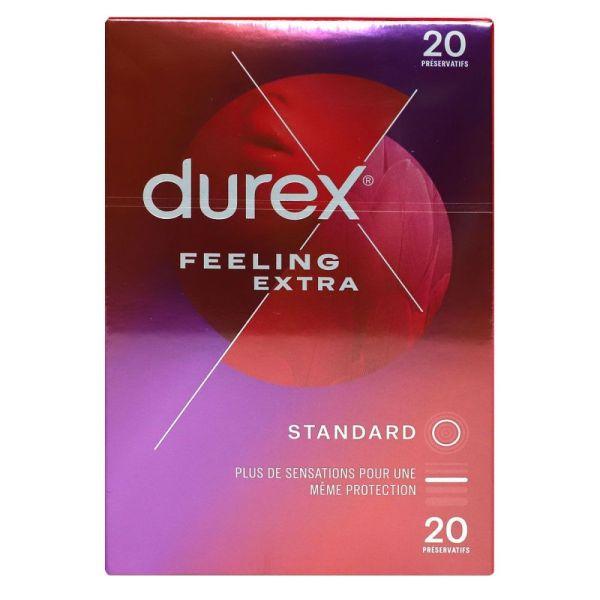 Durex - Préservatifs - Sensation Feeling Extra - Bt20