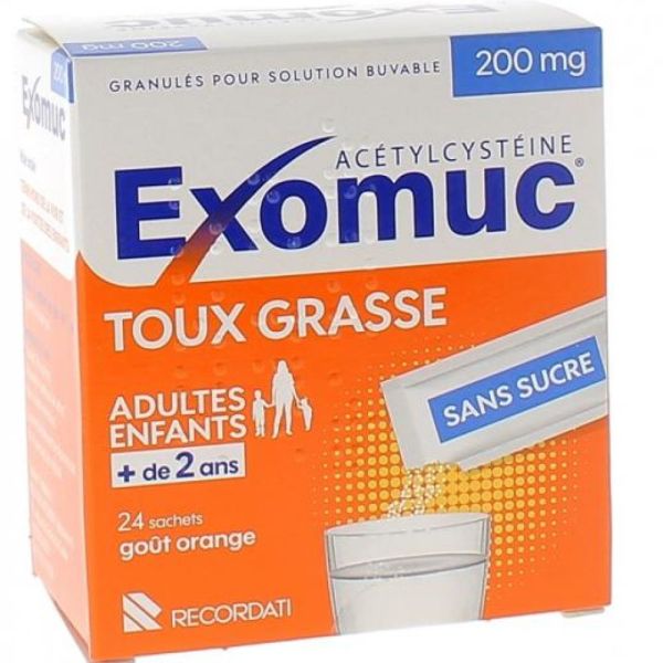 Exomuc Sans sucre - 24 sachets