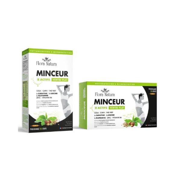 Flora Natura - Minceur Ventre Plat 8 Actifs - 20 Ampoules