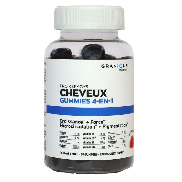Granions - Pro keracys cheveux - 60 gummies
