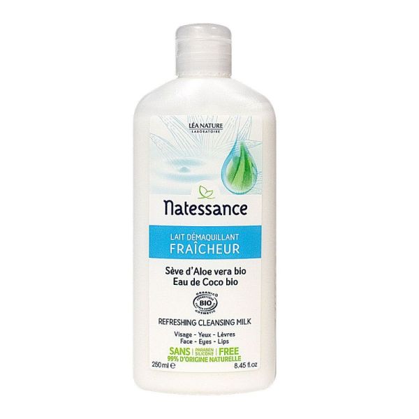Natessance - Lait démaquillant fraîcheur - 250 ml