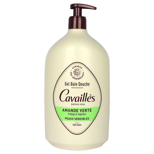 Rogé Cavaillès - Gel bain douche surgras amande verte - 1L