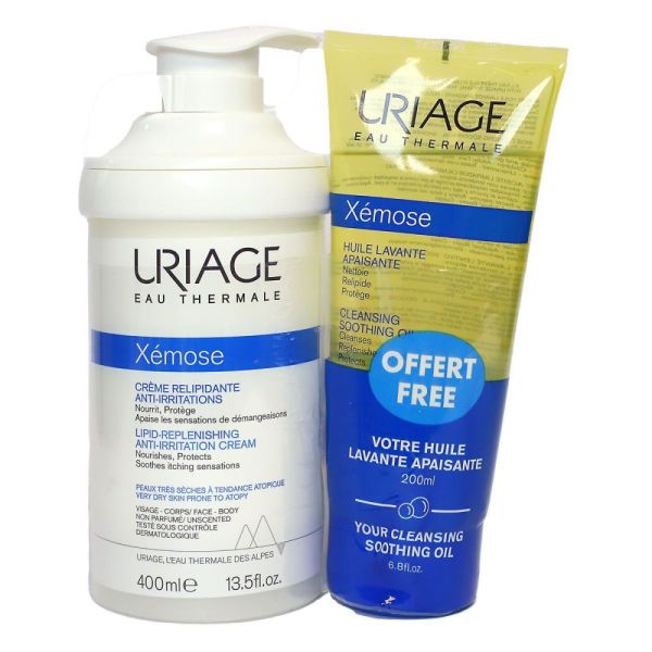 Uriage - Xemose C8+ Crème relipidante anti-grattage - 400ml