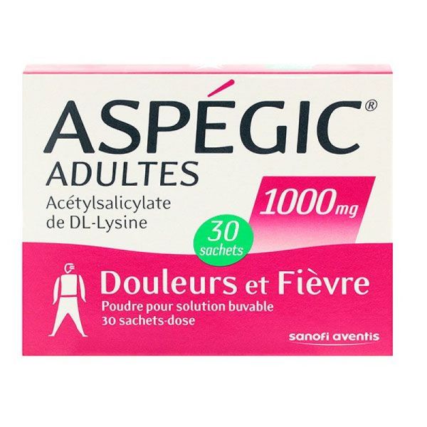 Aspégic 1000 mg - 30 sachets