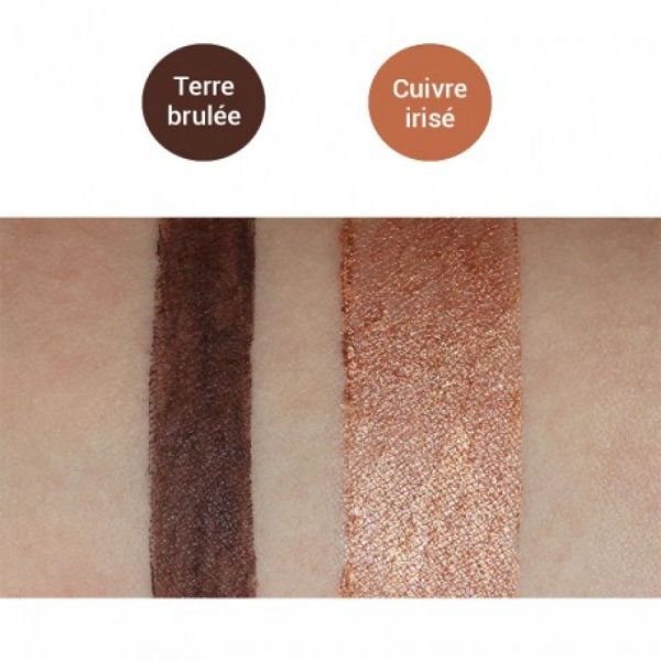 Avril - Duo Fard & Liner - Cuivre irisé / Terre brulée