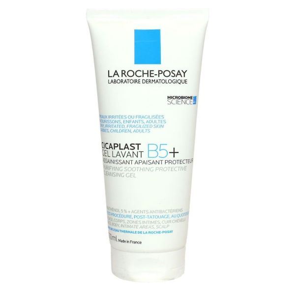 La Roche Posay - Cicaplast B5+ gel lavant assainissant apaisant protecteur visage corps - 100ml