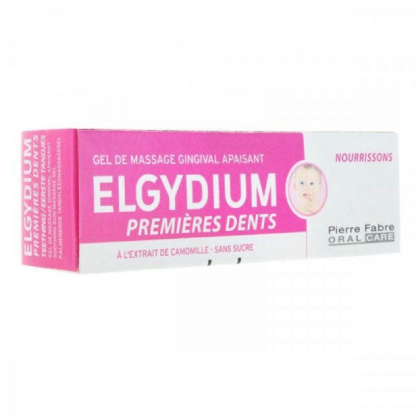 Elgydium - Premières dents gel de massage gingival apaisant - 15 ml