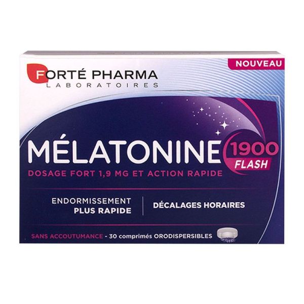 Forté Pharma - Forténuit Mélatonine 1900 Flash - 30 comprimés orodispersibles