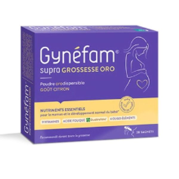 Gynefam - Supra grossesse oro - 28 sachets citron