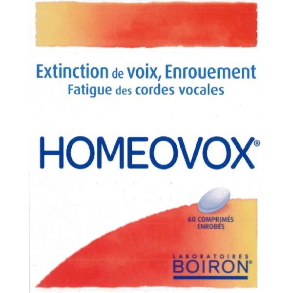 Homéovox Extinction de voix Enrouement - 60 comprimés