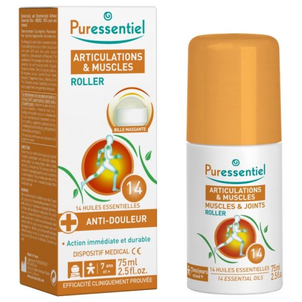 Puressentiel - Articulations et muscles Roller Anti-douleurs - 75ml