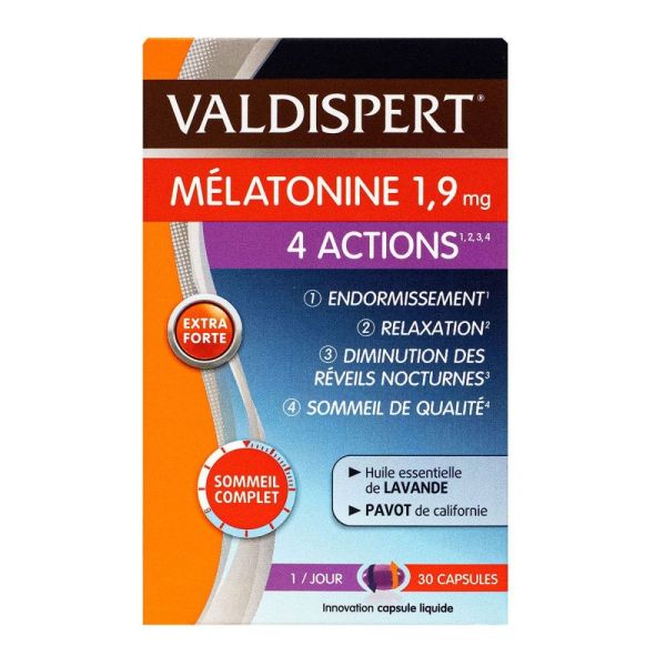 Valdispert - Mélatonine 4 actions - 30 capsules