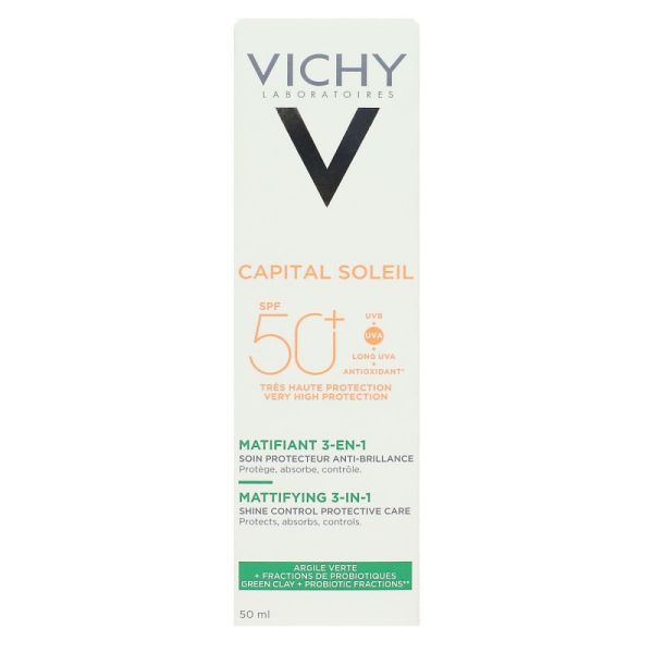 Vichy - Capital soleil Soin matifiant 3-en-1 SPF50+ - 50ml