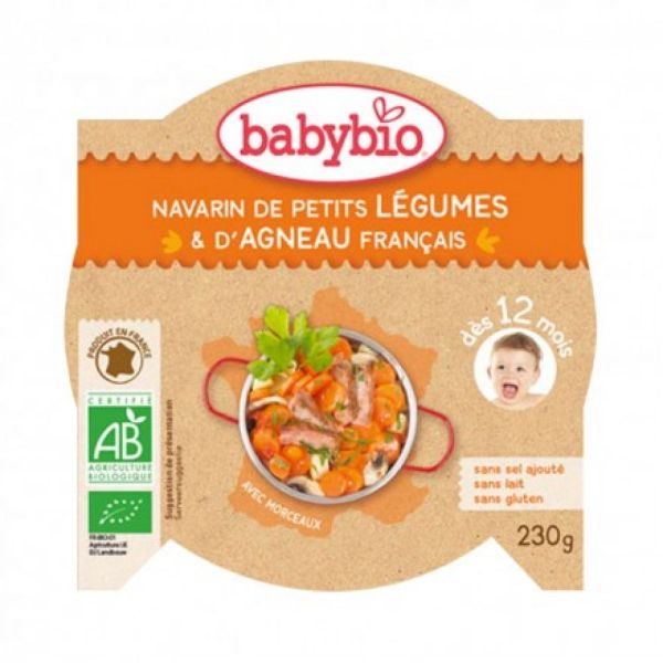Babybio - Navarin de petits Légumes Agneau français - dès 12 mois - 230g