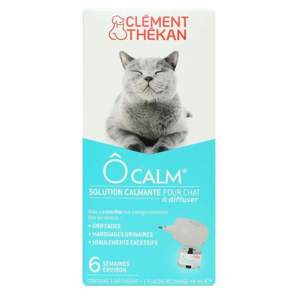 Clément-Thékan -  Ôcalm diffuseur pour chat + 1 flacon recharge 48ML