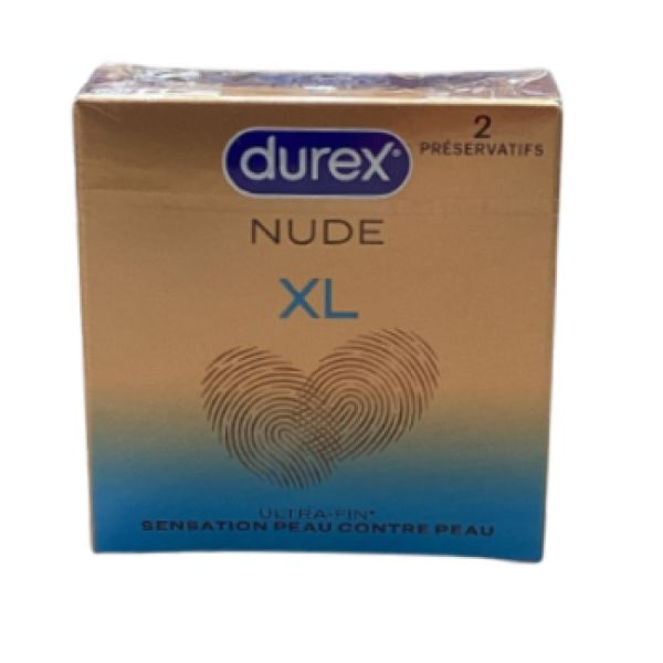 Durex - Nude Extra Large - 2 préservatifs