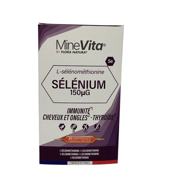 FLORA NATURA - MineVita L-sélénométhionine Sélénium 150 µg - 20x15ml