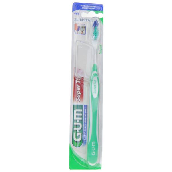 GUM - Brosse à dents Super Tip - Brosse médium