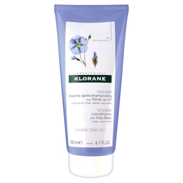 Klorane Volume baume aprèsshampooing aux fibres de Lin 200ml