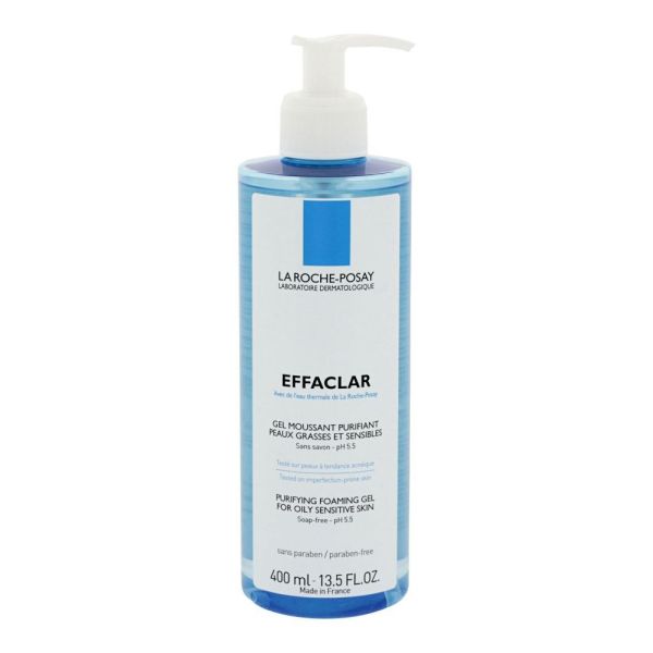 La Roche Posay - Effaclar gel moussant purifiant peaux grasses et sensibles