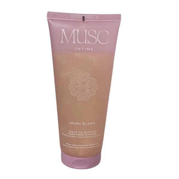 Musc Intime - Musc Blanc huile de douche parfumée nacrée - 200ml