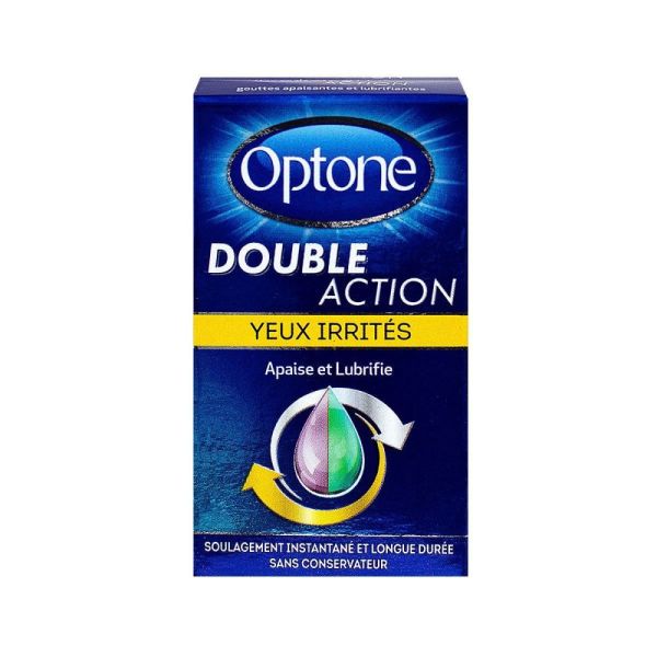 Optone - Double Action Yeux irrités - Flacon 10ml