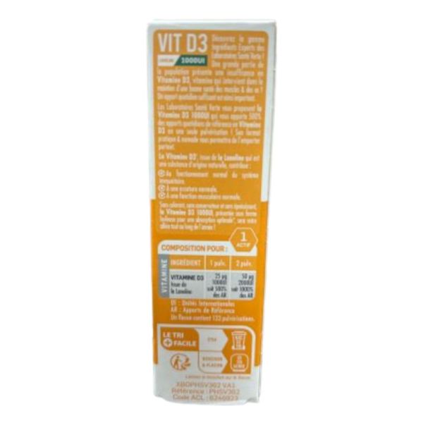 Santé Verte - Vit D3 lanoline 1000UI - 20ml