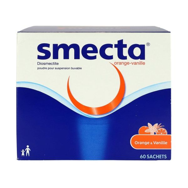 Smecta poudre pour suspension buvable - 60 sachets orange vanille