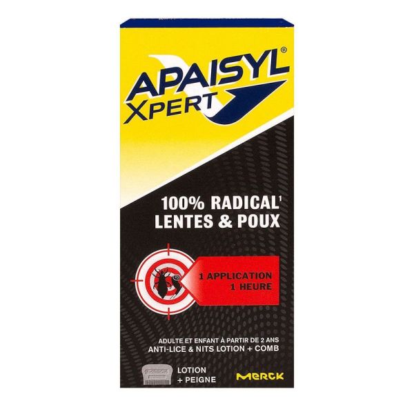 Apaisyl Xpert - Lentes et poux - Lotion + peigne