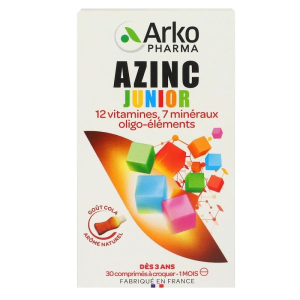 Arkopharma - Azinc vitalité junior - 30 comprimés