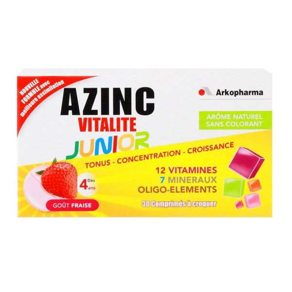 Arkopharma - Azinc vitalité junior - 30 comprimés