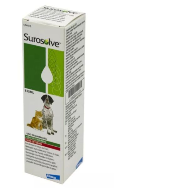Elanco - Surosolve nettoyant auriculaire pour chiens et chats - 125ml