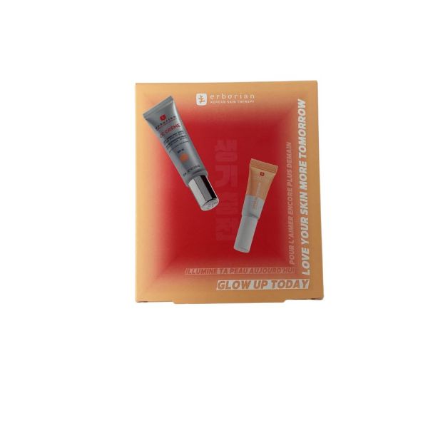 Erborian- Kit CC crème Spf 30 Doré + BB concealer doré