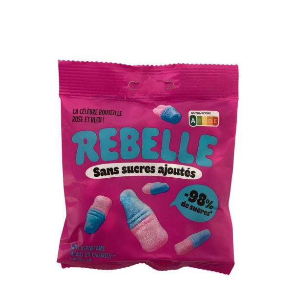 Euromedis - Bonbon Rebelle sans sucres ajoutés goût buble gum - 50g