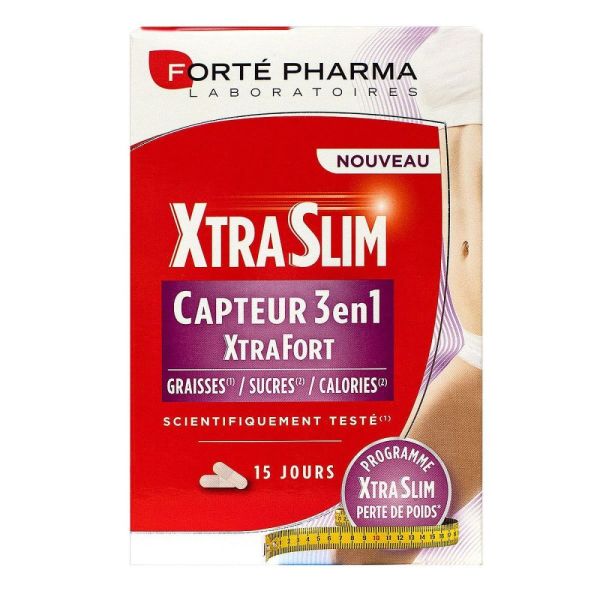 Forté Pharma - Xtra slim perte de poids capteur 3 en 1 - 60 gélules