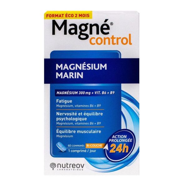 Nutreov - Magné control magnésium marin - 60 comprimés