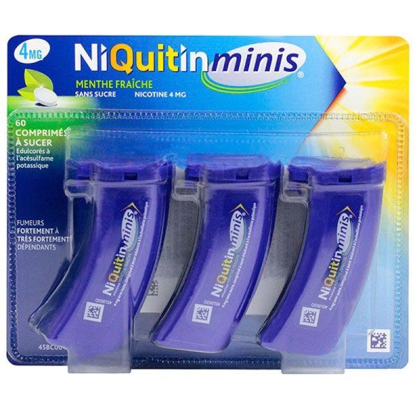 Omega - Niquitin minis menthe fraîche 4mg - 3x60 comprimés